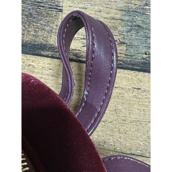 New-RARE Guess Mini Backpack Red Velvet And Gold Color Women Ships Fast!!! - Picture 7 of 16